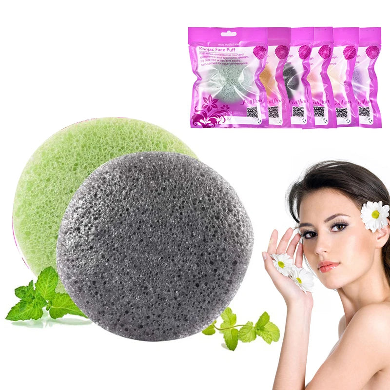 Konjac Facial Sponge – Natural Deep Pore Cleanser & Exfoliator