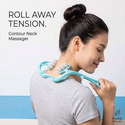 Cervical Neck Massager – 6-Roller Manual Trigger Point Relief