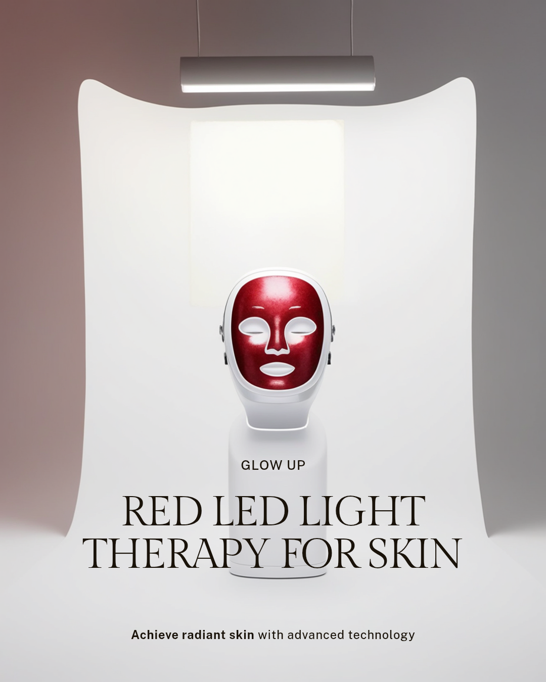 LED Red Light Therapy Face Mask – Anti-Aging Skin Device