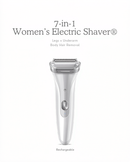 7-in-1 Women Electric Shaver – Full Body Hair Removal Kit