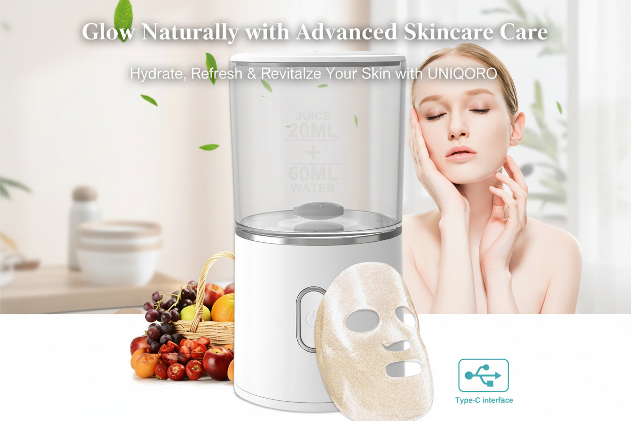 LED Face Mask Rechargeable – Mini Red Light Anti-Aging Therapy
