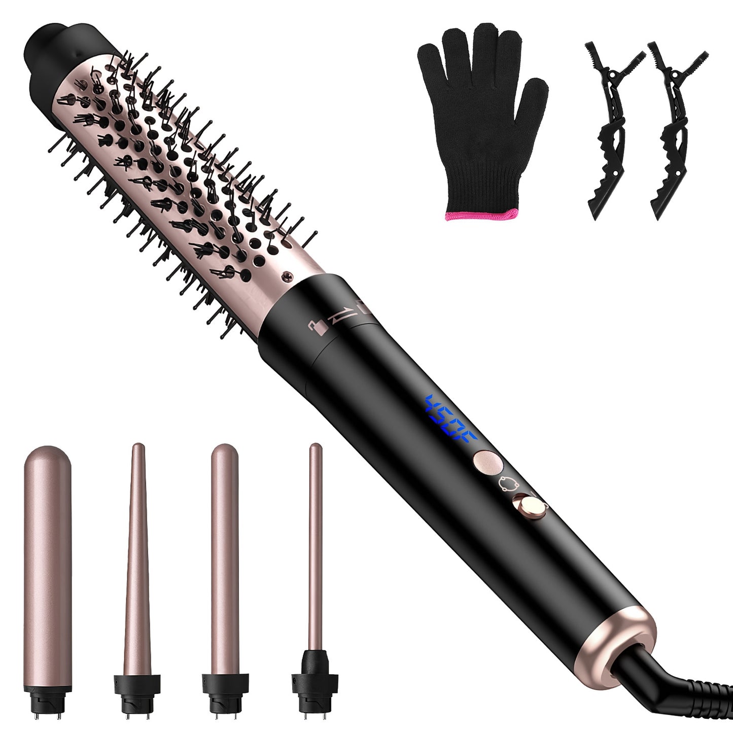 5-in-1 Curling Wand Set – 5 Barrels All Hair Types