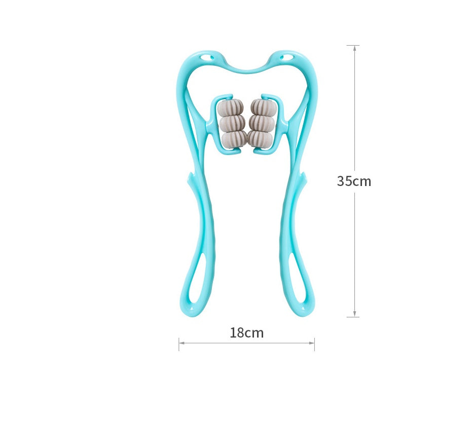 Cervical Neck Massager – 6-Roller Manual Trigger Point Relief