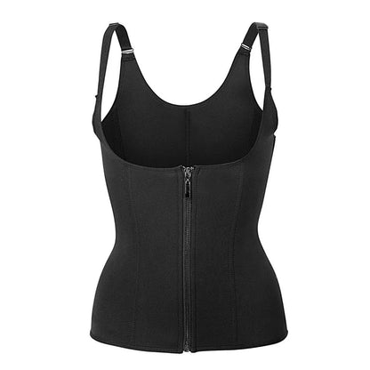 Waist Trainer Corset – Tummy Control Body Shaper Zipper Women