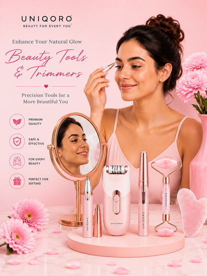 2-in-1 Heated Eyelash Curler & Eyebrow Trimmer – Women
