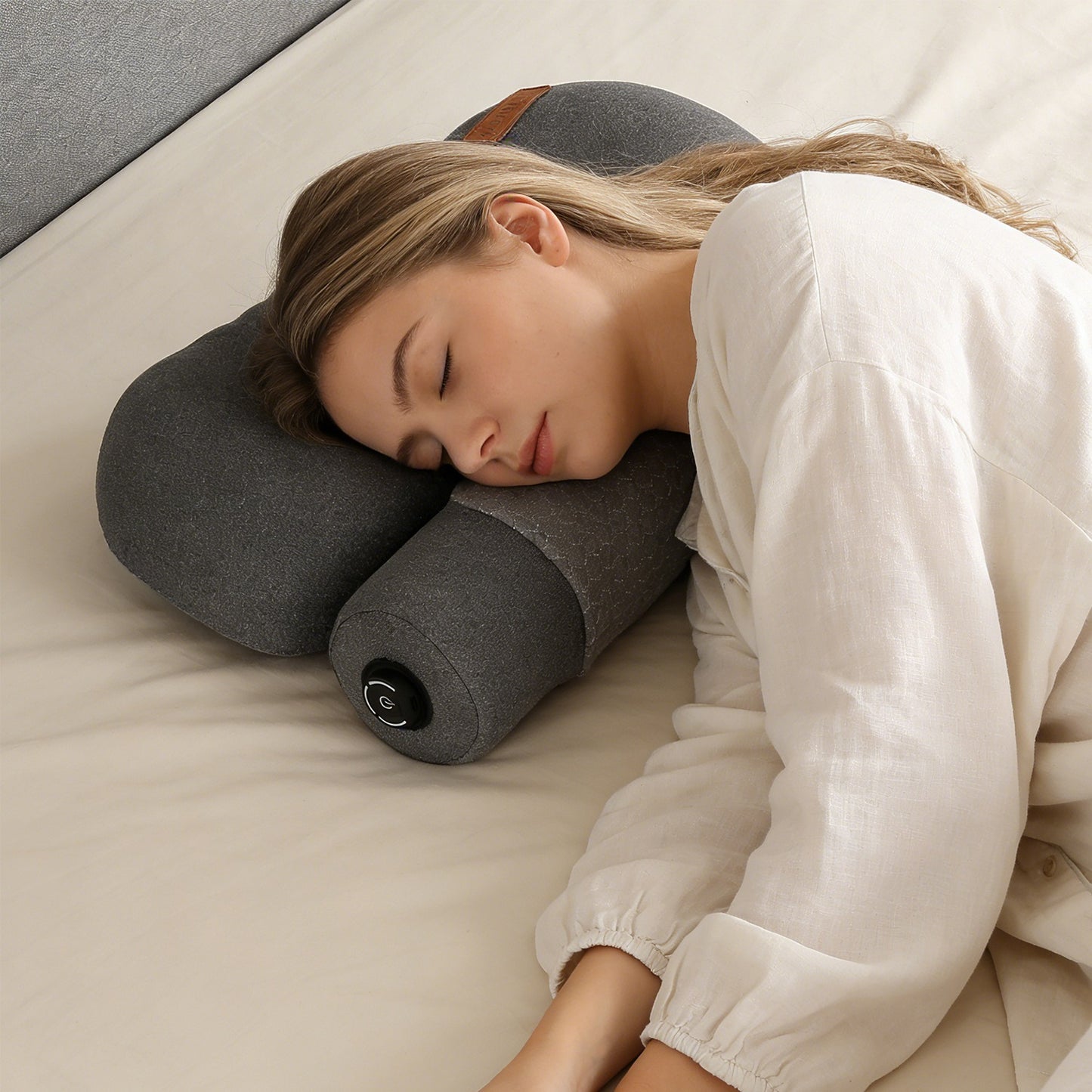 USB Heated Neck Pillow – Memory Foam Cervical Pain Relief