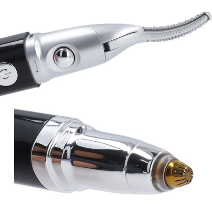 2-in-1 Heated Eyelash Curler & Eyebrow Trimmer – Women