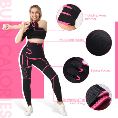 Waist & Thigh Shaping Belt Set – Full Body Neoprene Trainer