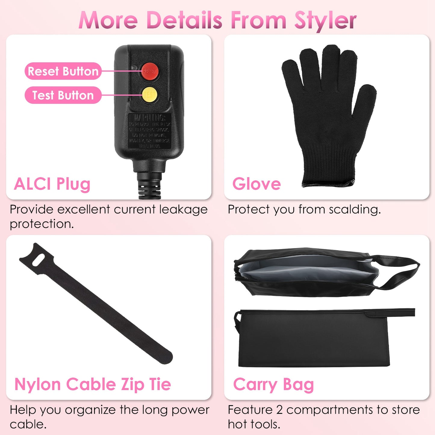 6-in-1 Hot Air Styler – Blow Dryer Brush Curler Combo
