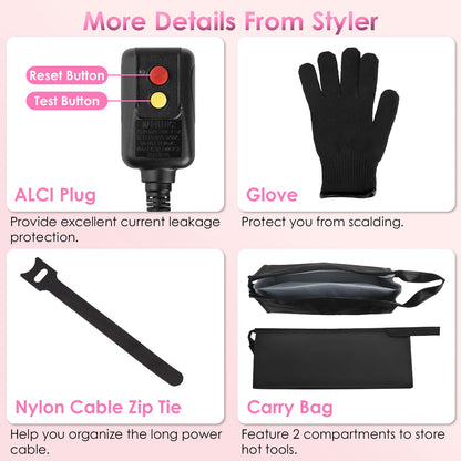 6-in-1 Hot Air Styler – Blow Dryer Brush Curler Combo