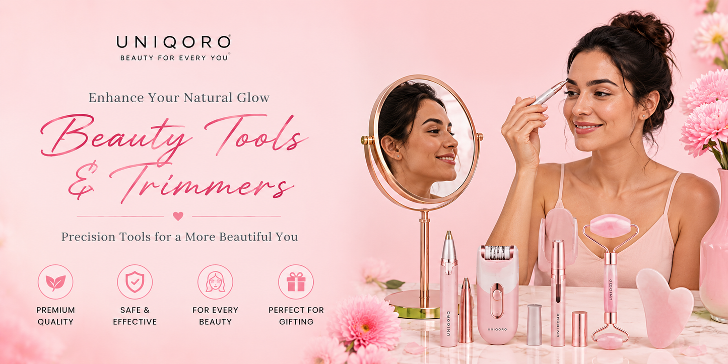 2-in-1 Heated Eyelash Curler & Eyebrow Trimmer – Women