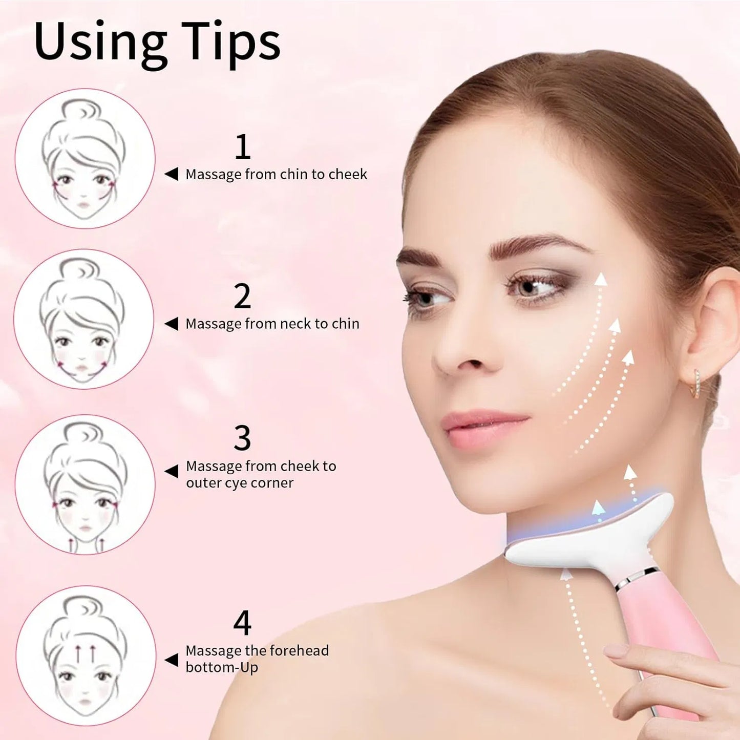 Neck & Face Massager 3-in-1 – Thermal Vibration Skin Lifting