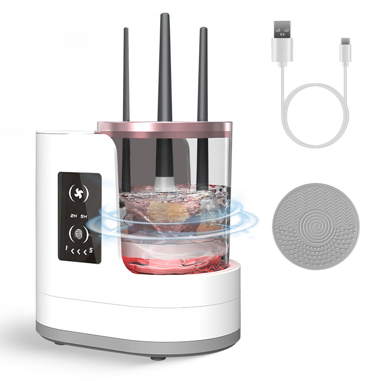 Electric Makeup Brush Cleaner – 4-in-1 UV Sterilizer Machine