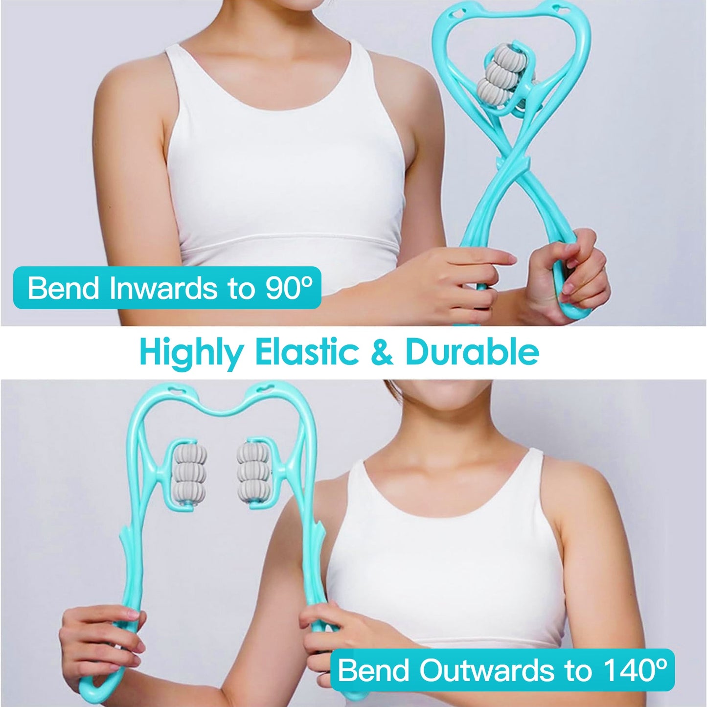 Neck Roller Massager – 360° 6-Ball Manual Trigger Point