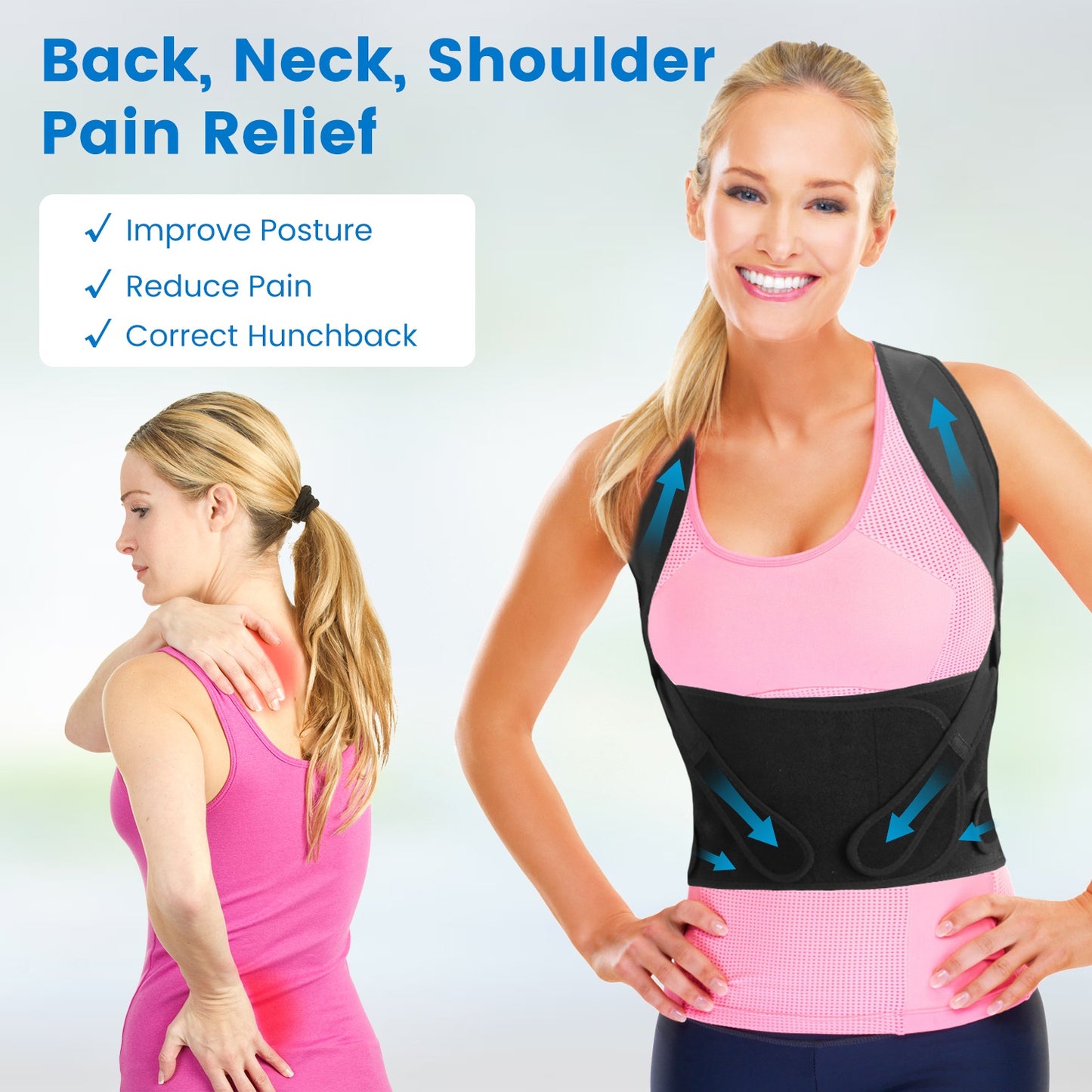 Posture Corrector Brace – Back Support Kyphosis Fix