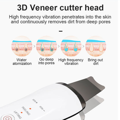 Ultrasonic Skin Scrubber – Electric Blackhead Remover Spatula