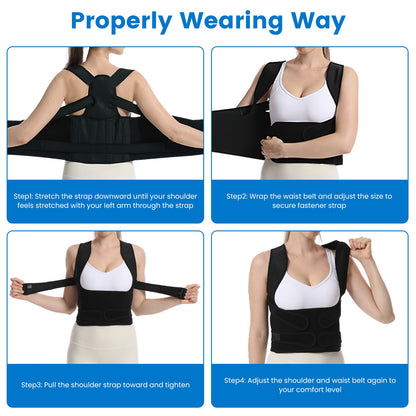 Posture Corrector Brace – Back Support Kyphosis Fix