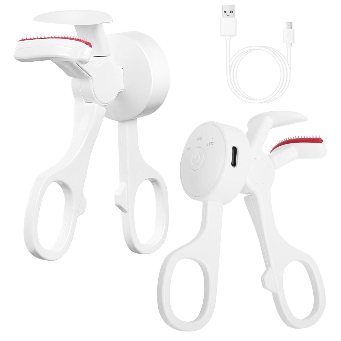Heated Eyelash Curler – USB Rechargeable Anti-Burn 2-Pack